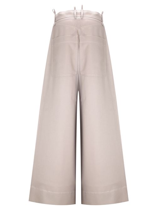 Beige virgin wool twill weave pants THE ATTICO | 241WCP148W046198